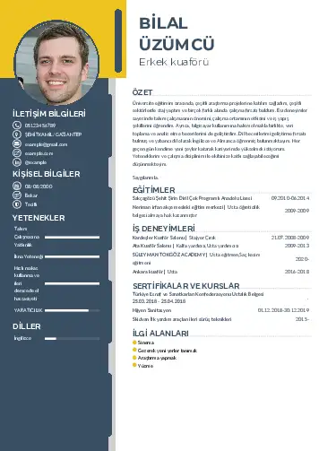 Kuaför Cv Örnekleri cv indir